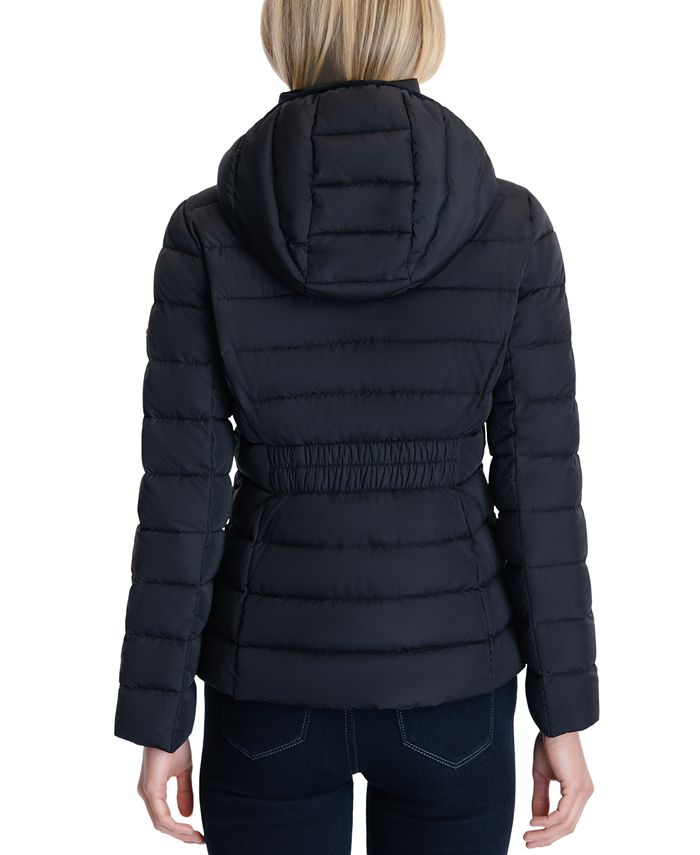 Michael Kors Women's Petite Hooded Down Puffer Coat, Created for Macy's ...
