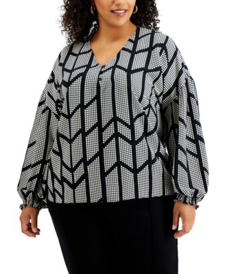 macys plus size tops clearance