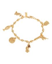 Macy's vermeil bracelet lira coins charm bracelet deals