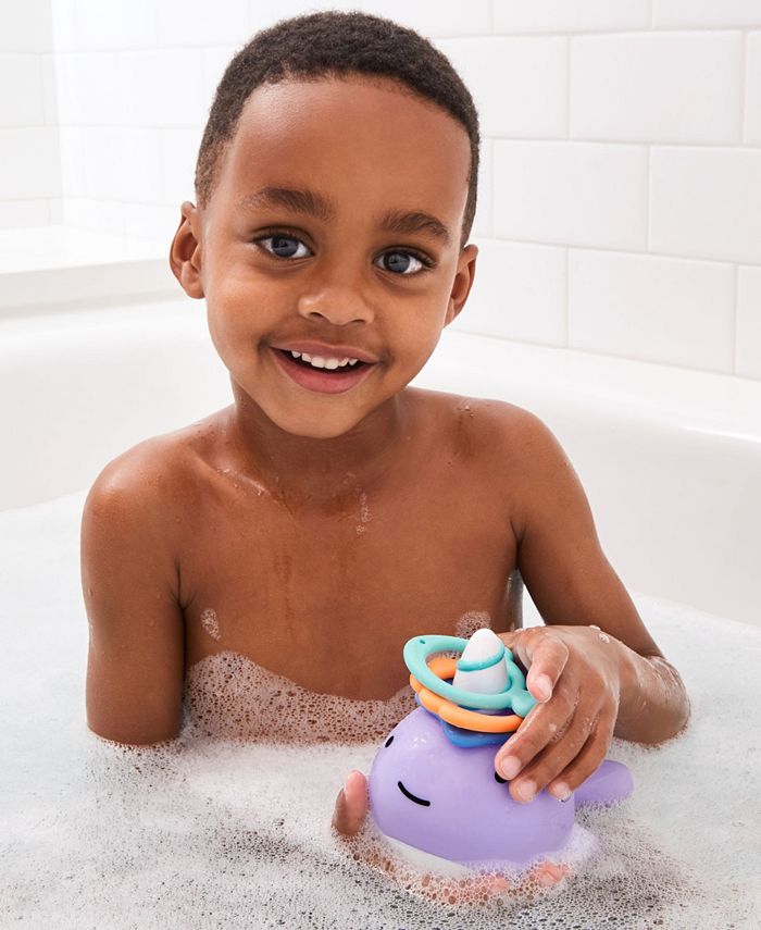 Skip Hop Zoo Narwhal Ring Toss Bath Toy, 4 Piece Set Macy's