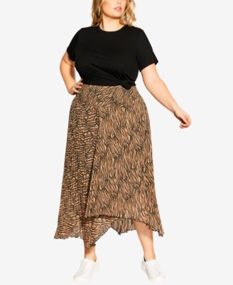 City Chic - Trendy Plus Size Bangal Skirt
