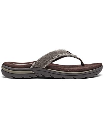 Skechers Men's Relaxed Fit Supreme - Bosnia Thong Sandals from Finish ...