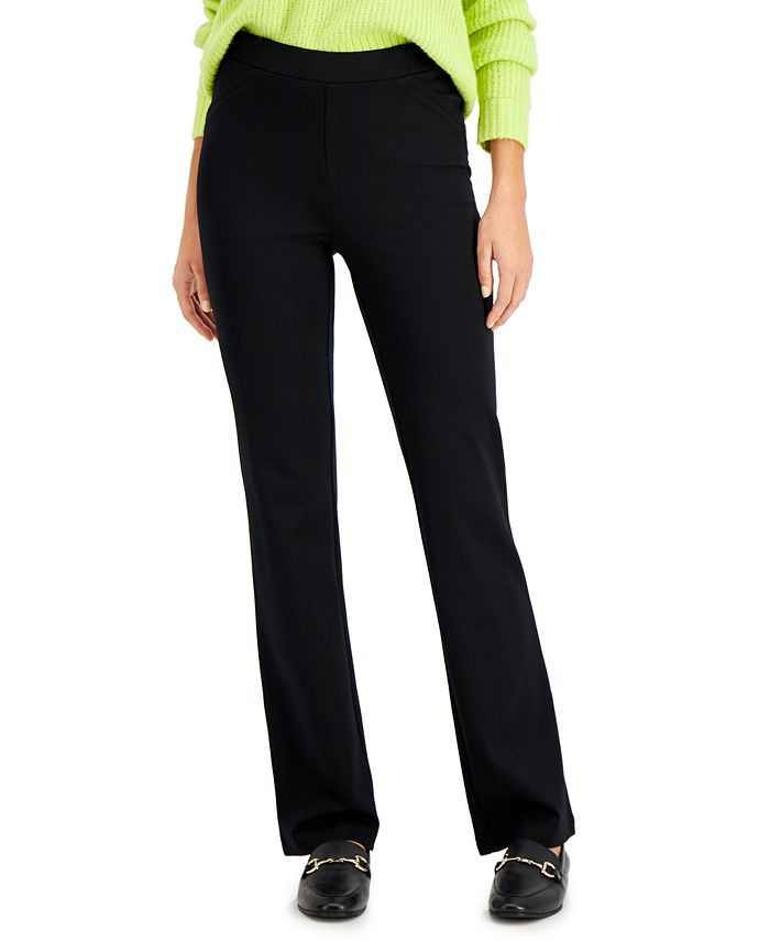 Style & Co Ponte Knit Bootcut Pants, Created for Macy's - Macy's