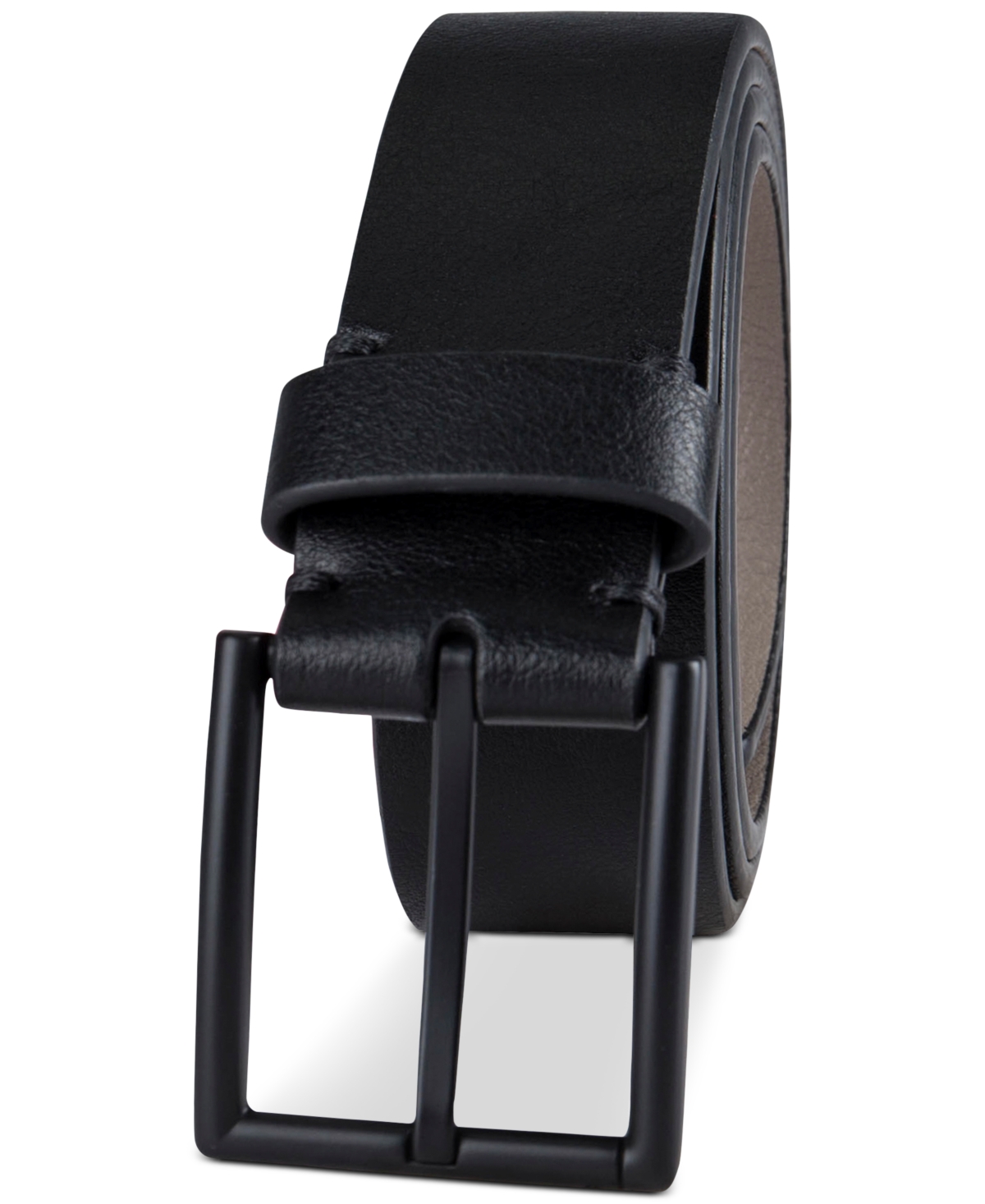 Alfani Men's 35mm Bridle Buckle Belt, Created For Macy's In Black
