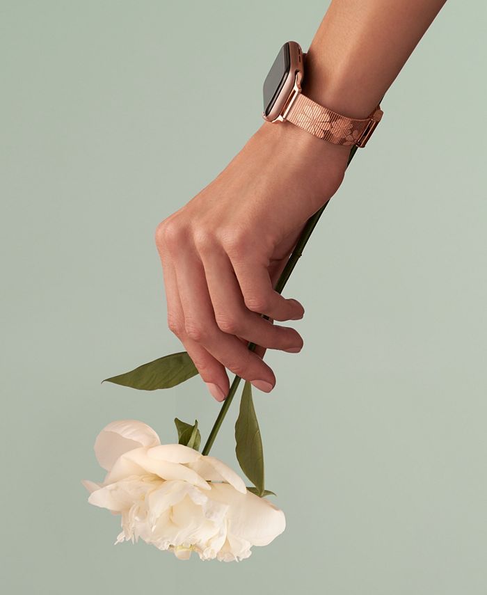 kate spade new york Rose GoldTone Stainless Steel Mesh Bracelet for