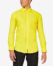 Men's Yellow Fellow Solid Color Shirt