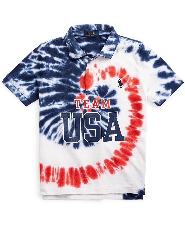 Polo Ralph Lauren Toddler, Little and Big Boys Team USA Tie-Dye Cotton Polo  & Reviews - Shirts & Tops - Kids - Macy's