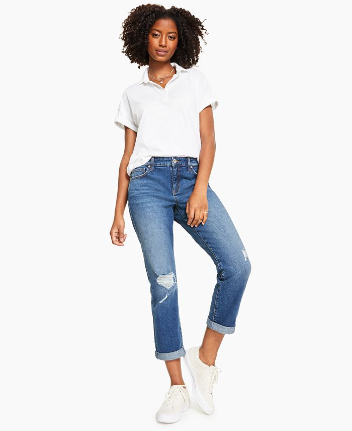 Style & Co Women's Curvy Girlfriend Jeans, Created for Macy's - Macy's