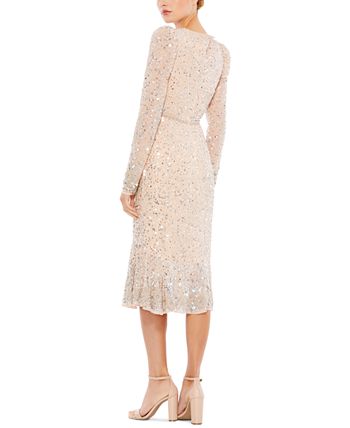 MAC DUGGAL Embellished Midi Dress & Reviews - Dresses - Women - Macy's