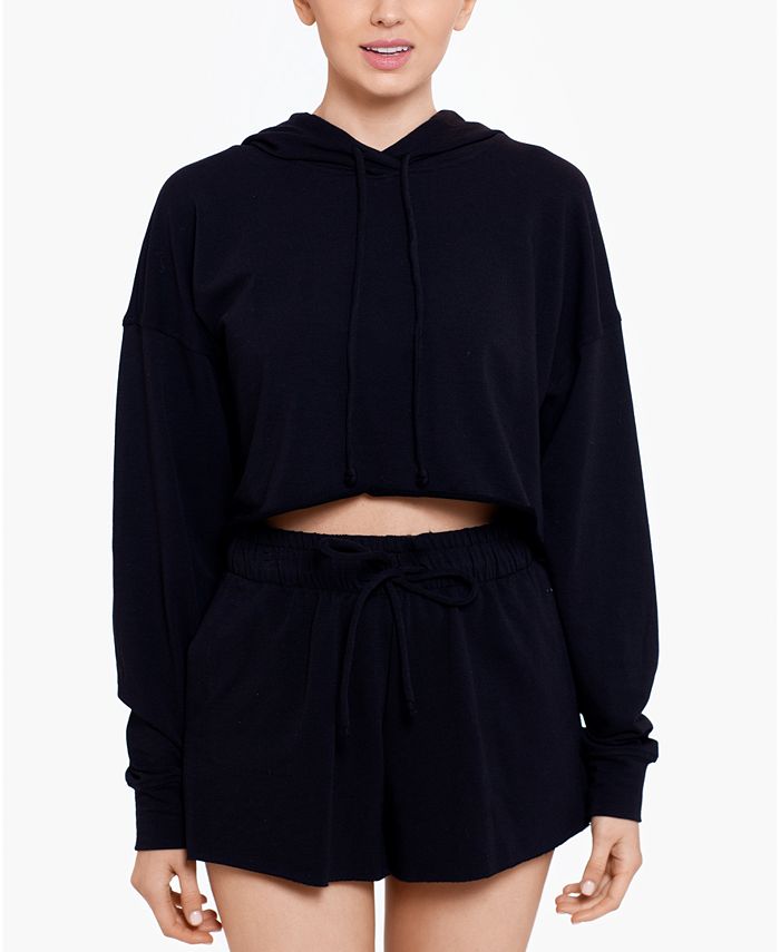 BAM by Betsy & Adam Cropped Hoodie & Face Mask, Created for Macy's Macy's