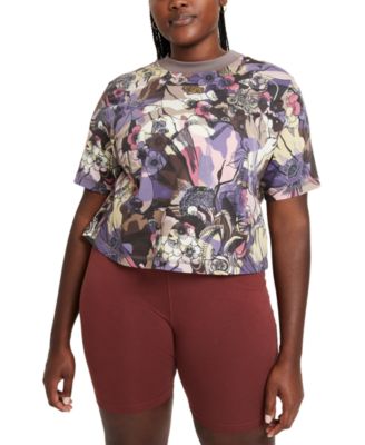 Nike Active Plus Size Abstract Floral Top \u0026 Reviews - Tops - Plus Sizes -  Macy's