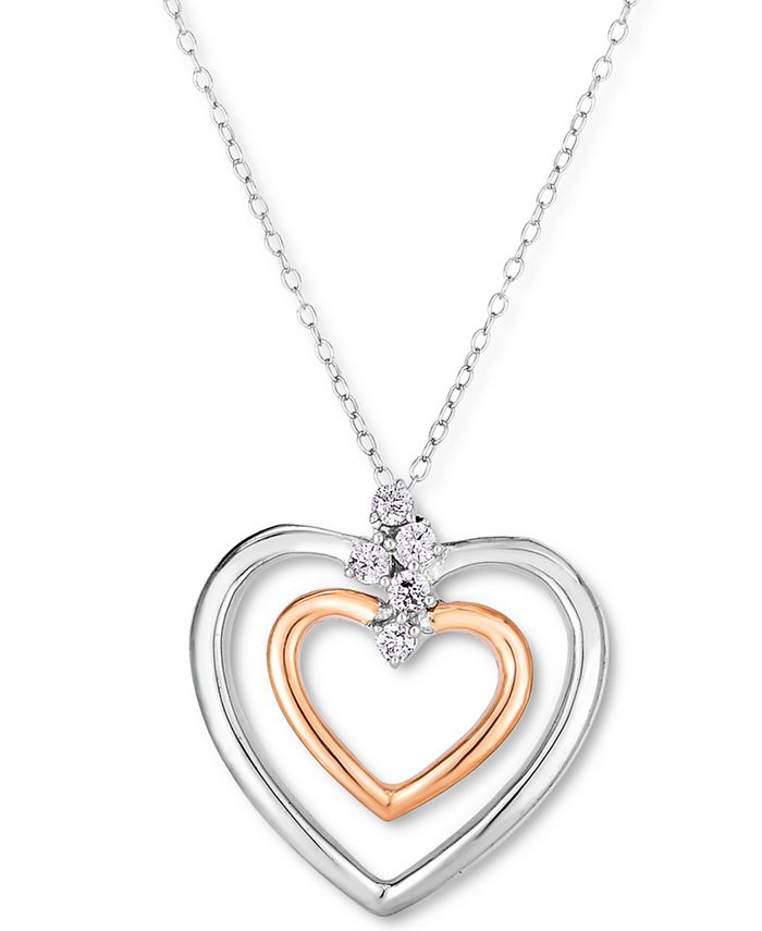 Macy's rose gold necklace store