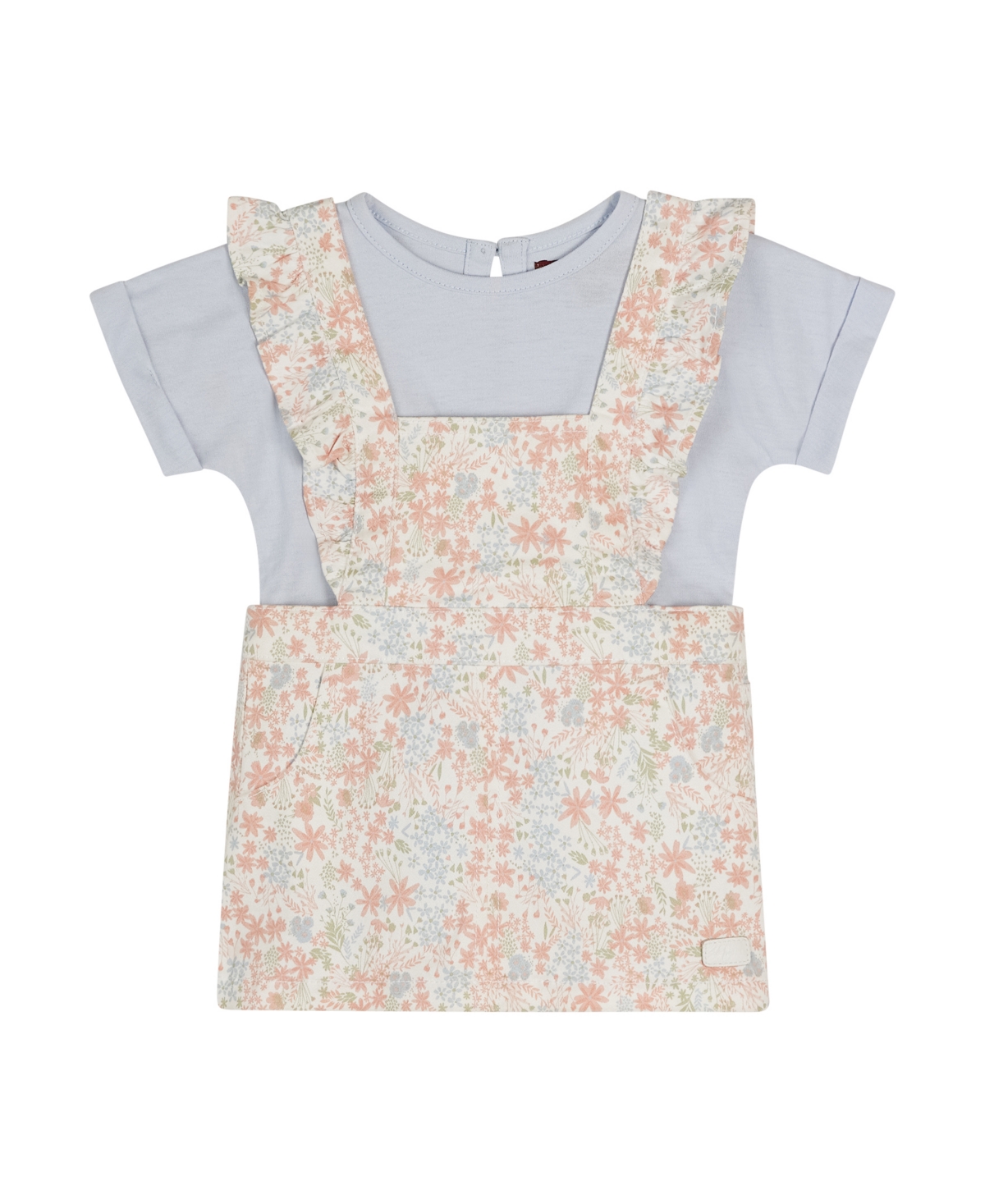 7 FOR ALL MANKIND BABY GIRLS 2-PC. FLORAL-PRINT JUMPER & TOP SET