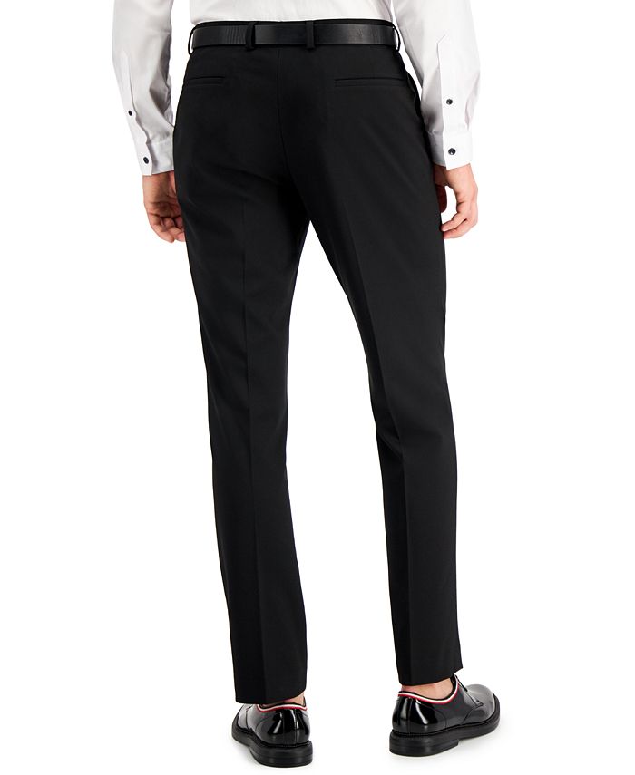 I.N.C. International Concepts Men's Slim-Fit Black Solid Suit Pants ...
