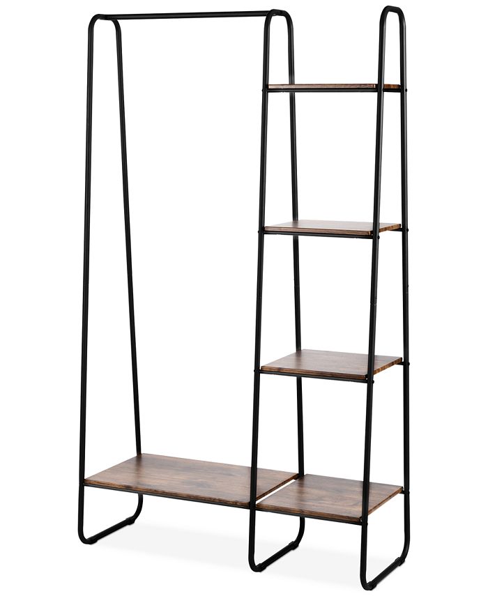 Seville Classics Freestanding 4Tier Metal Garment Rack & Closet