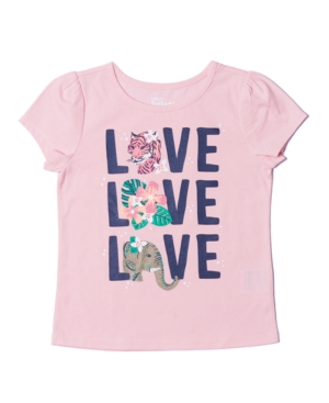 Epic Threads Toddler Girls Short Sleeve Text T-shirt
