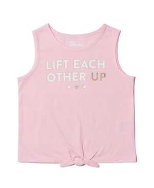 Epic Threads Little Girls Text Tie Front Tank