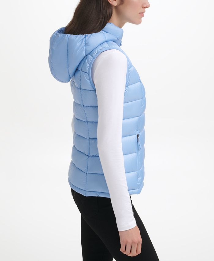 Charter Club Women's Packable Hooded Down Puffer Vest, Created for Macy