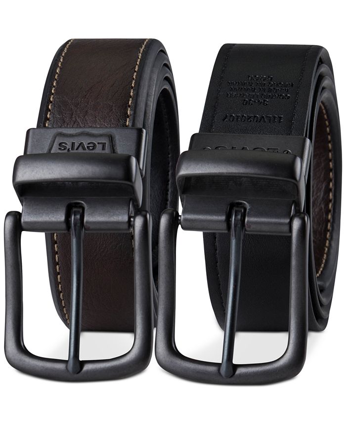 Men's Leather Reversible Belt Classic Fashion Designs Wholesale Male Business Dress Dot Belts with