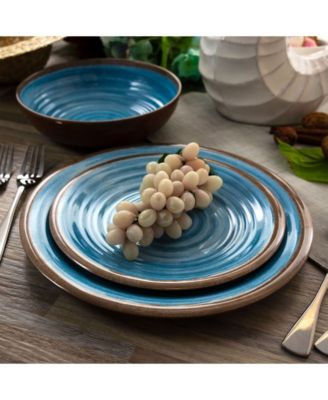 Rippled Tides Melamine 12 Pc. Dinnerware Set, Service for 4
