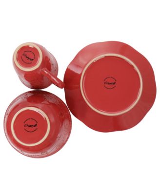 Rustic Birch 16 Pc. Dinnerware Set, Service for 4