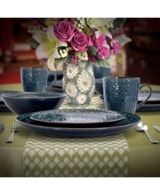 Deep Sea Mozaic 16 Pc. Dinnerware Set, Service for 4