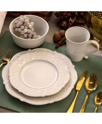 Luna 16 Pc. Dinnerware Set, Service for 4