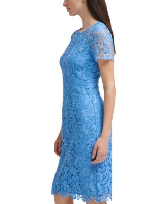 Robe En Dentelle Marron Eliza J NY - Taille 8 (US) - Sans Manches - Longueur Genou - Neuf