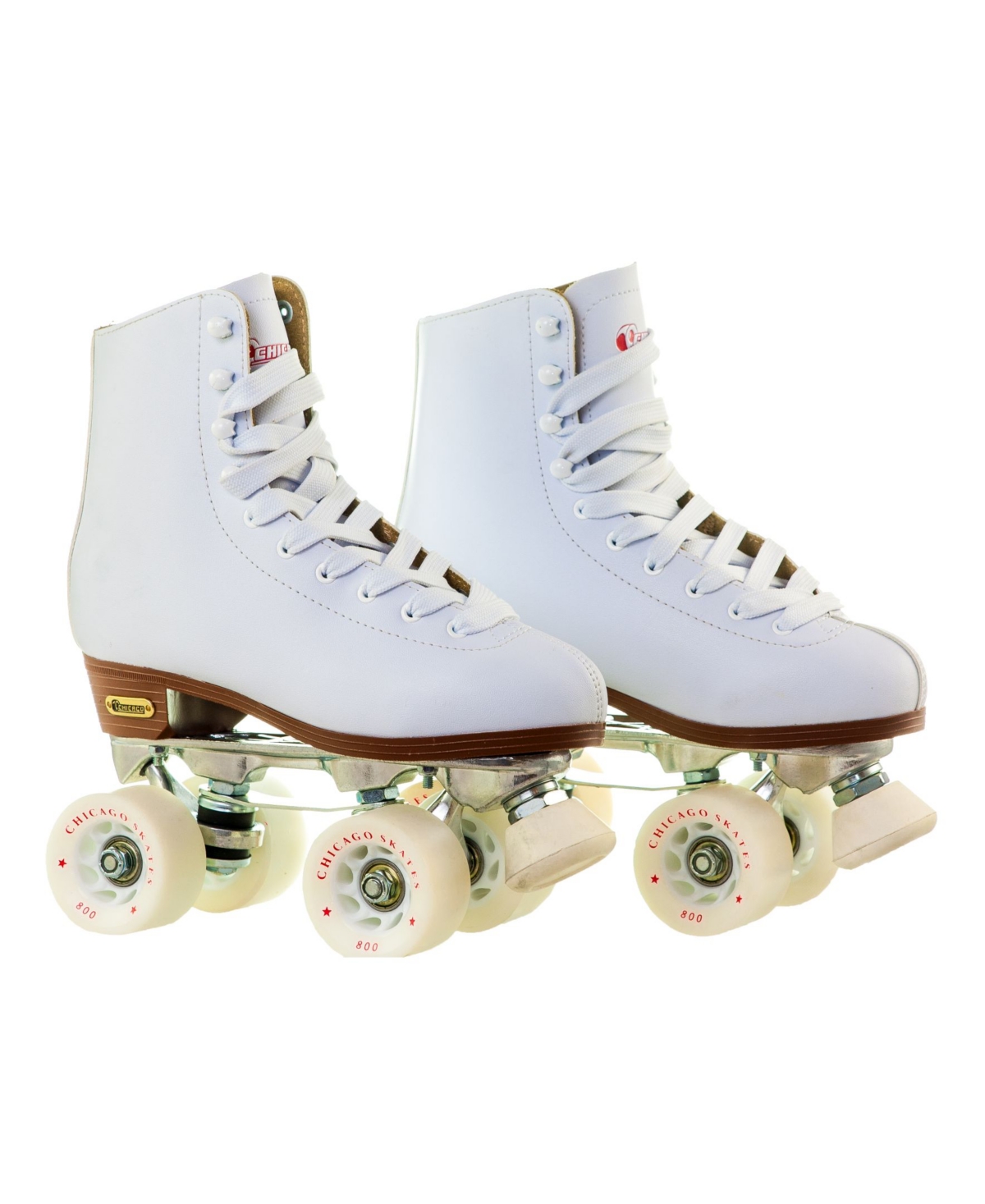 Women's Deluxe Quad Roller Rink Skates - Size 6 - White