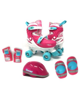 Chicago Girls Adjustable Quad Roller Skate 7pc Set - Size S (J10-J13)