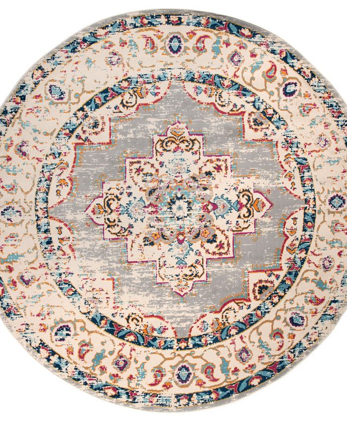 Main Street Rugs Lyon LYN832 6'6" x 6'6" Round Area Rug Macy's