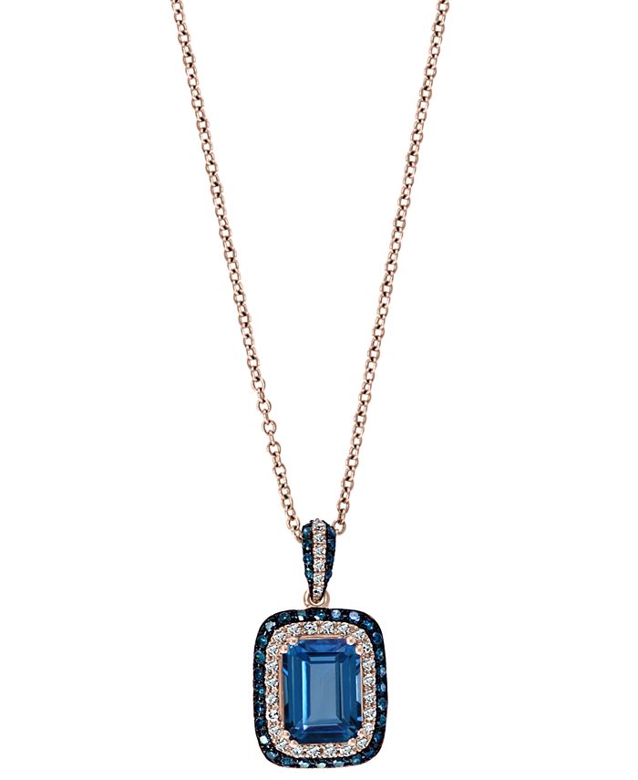 Effy blue store topaz necklace