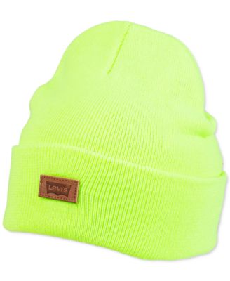 Levi’s All Season Comfy Leather Logo Patch Hero Beanie