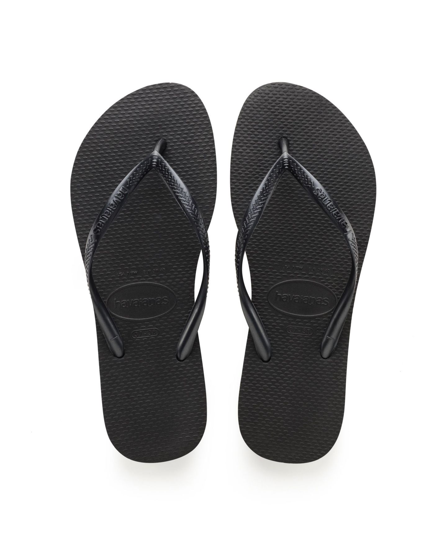Женские сандалии Havaianas Slim Flip-flop, цвет: Чёрный — фото 3