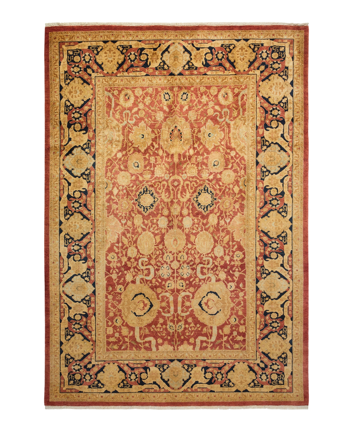 Closeout! Adorn Hand Woven Rugs Mogul M1395 6'2in x 8'9in Rectangle Area Rug - Rust