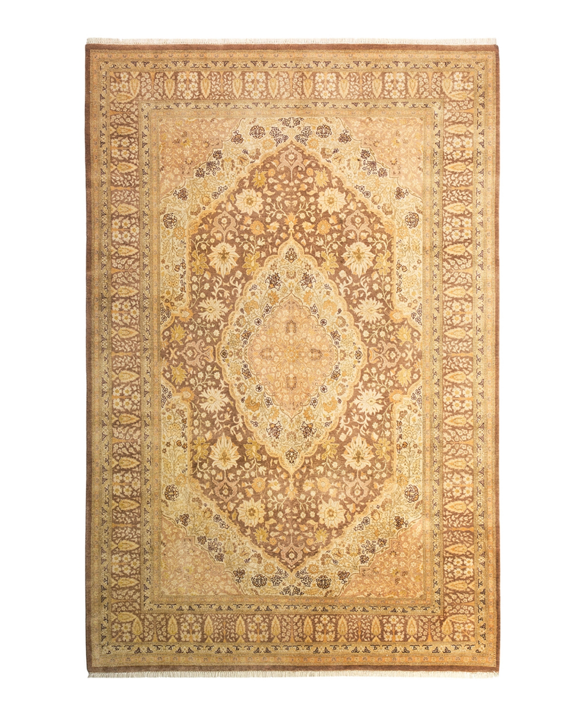 Closeout! Adorn Hand Woven Rugs Mogul M1335 6'2in x 9'1in Rectangle Area Rug - Tan