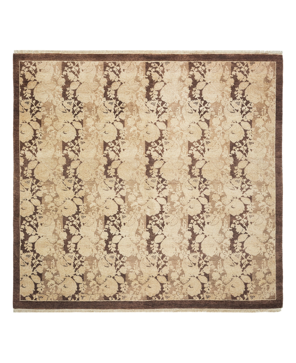 Closeout! Adorn Hand Woven Rugs Mogul M1574 5'1in x 5'1in Square Rug - Walnut