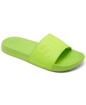 Superdry Men's City Neon Pool Slide Sandals from Finish Line