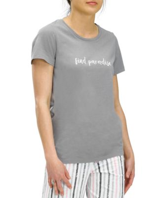 Hue - Find Paradise Scoop Neck Pajama T-Shirt