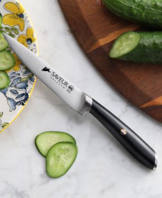 SAVEUR SELECTS - Voyage Series 5" Forged German Steel Serrated Utility Knife