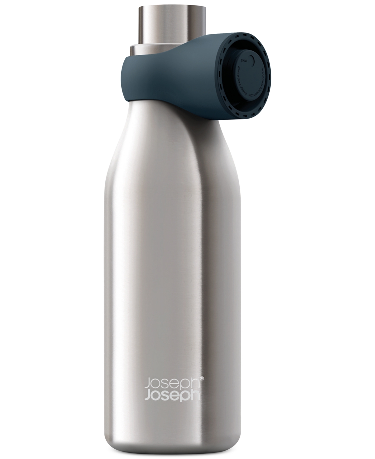 Joseph Joseph Loop Insulated Water Bottle In Anthracite