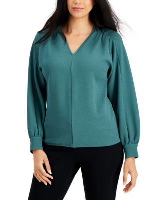 Alfani V-Neck Top, Created For Macy's & Reviews - Tops - Women - Macy's