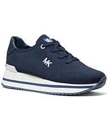 Women's Monique Knit Trainer Lace-Up Retro Running Sneakers