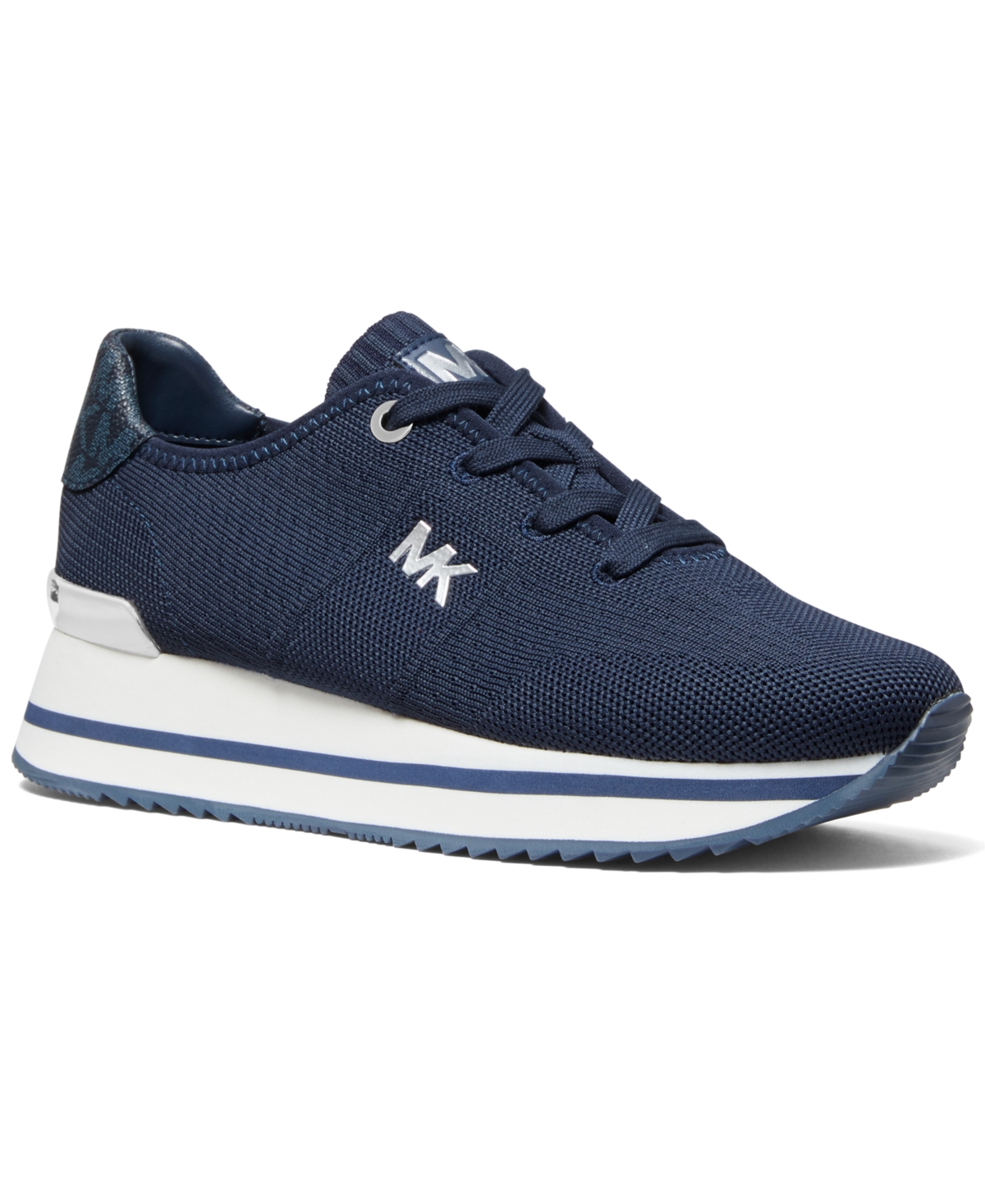 Michael Michael Kors Women's Monique Knit Trainer Lace-Up Running Sneakers