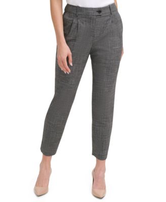 Calvin Klein - Pleated Slim Ankle Pants