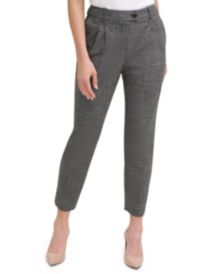 Pleated Slim Ankle Pants