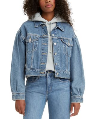 Levi's - Cotton Pleated-Sleeve Denim Trucker Jacket
