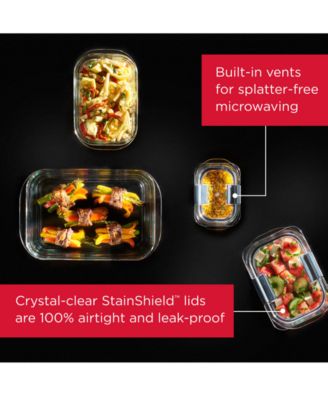 Brilliance 10-Pc. Glass Food Storage Container Set