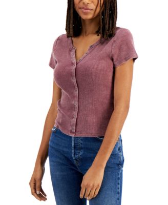 Hippie Rose - Juniors' Short-Sleeve Shirt