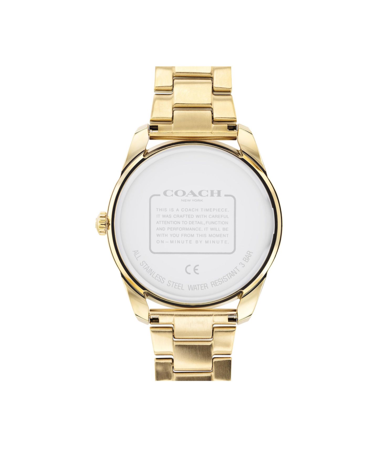 Женские часы COACH Preston Rainbow Gold-Tone Bracelet Watch 36mm, цвет: Золотой — фото 4